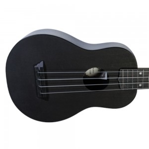 Flight TUS-35 BK Travel Series Soprano Ukulele with Bag - Black
